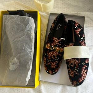 Boden Suede Embroidered Loafer